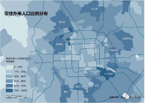 北京人口分布_北京首次披露人口分布情况 超一半人口住五环外(3)